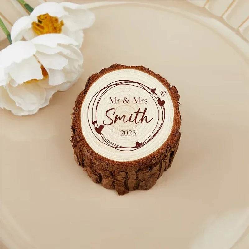 Free Custom Wedding Ring Box - HORA GIFT