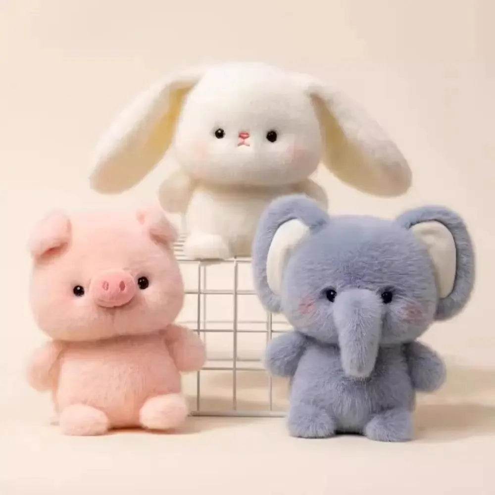 Soft Animal Series Plush Doll Pillow Elephant Pig Dog Sheep Mouse Monkey Cute Plush Toy - HORA GIFT