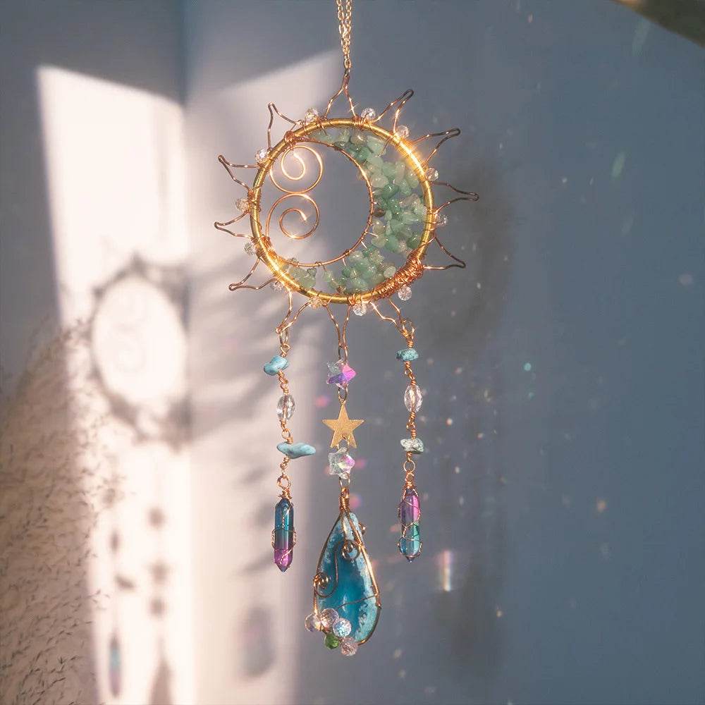Crystal Wind Chime Suncatcher - HORA GIFT