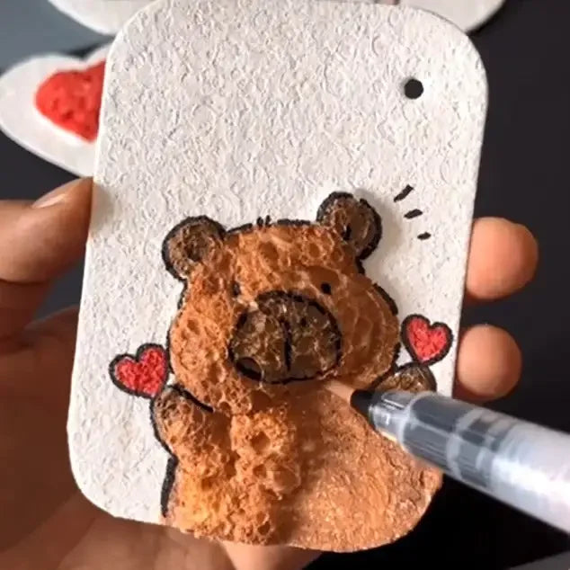 10/100Pcs 3D Drawing Magic Canvas Sponge Kids DIY Kids Painting Paper 3D Art Drawing Paper for Kids DIY Painting