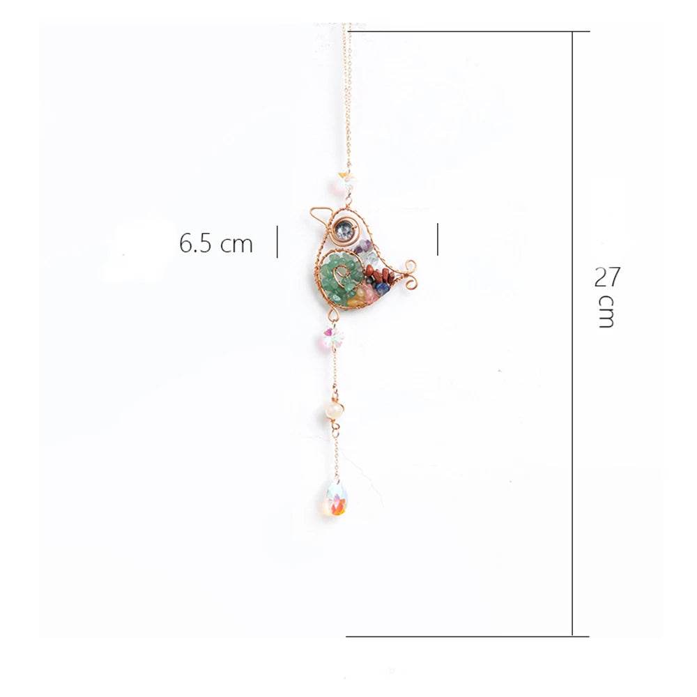 Crystal Wind Chime Suncatcher - HORA GIFT