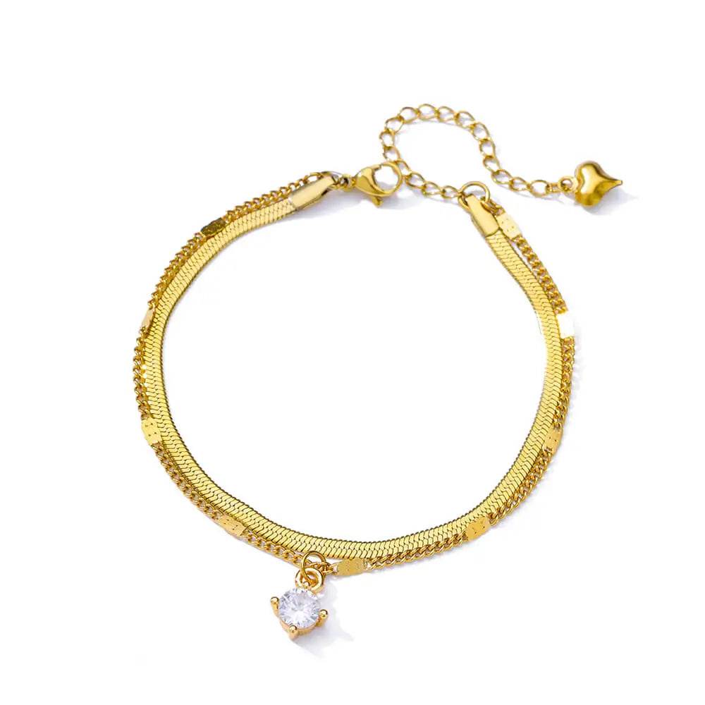 Elegant Zircon Flowers Bracelet - HORA GIFT