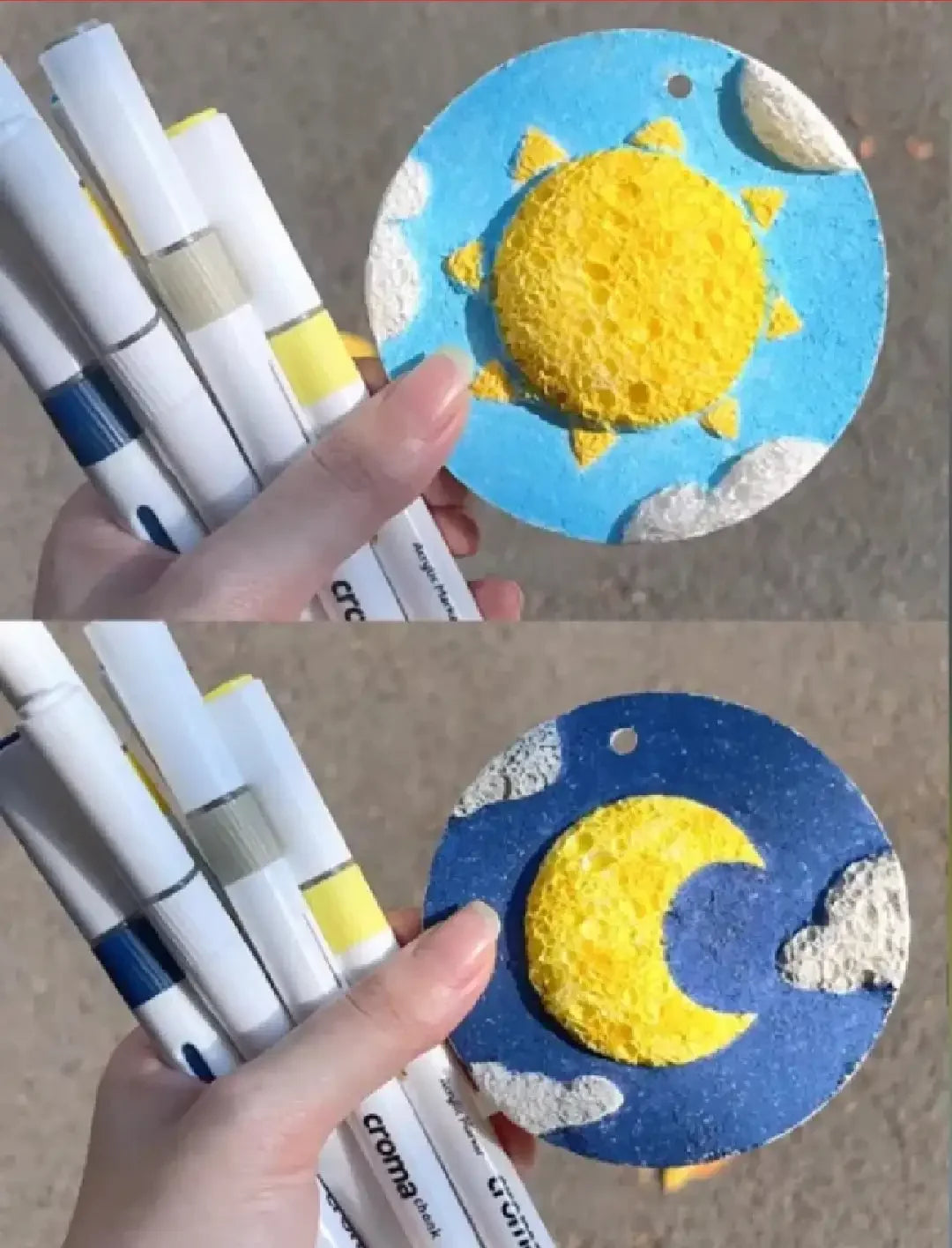 10/100Pcs 3D Drawing Magic Canvas Sponge Kids DIY Kids Painting Paper 3D Art Drawing Paper for Kids DIY Painting