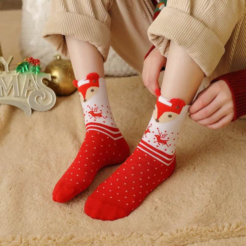 Socks Funny Elk Snowman Santa Claus Candy Bar Socks Woman Socks Socks Kids Christmas Gift Socks - HORA GIFT