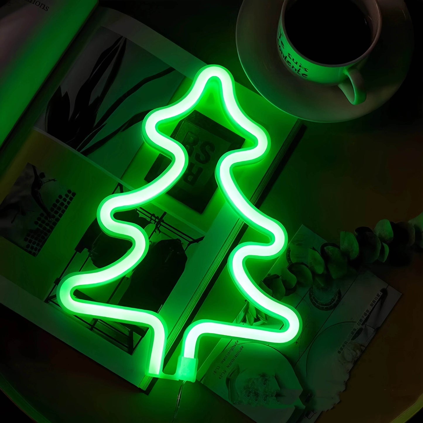 Christmas Decorative Lights, Elk Santa Claus Cute Led Lights, USB or Battery Powered - HORA GIFT