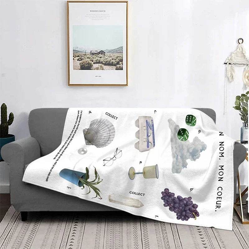 Nordic Throw Blankets Home Decor Flannel Bed Blanket - HORA GIFT