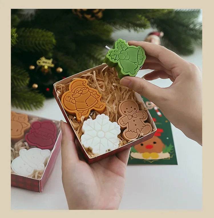 Creative Christmas Snowman Gingerbread Man Christmas Candle Aromatherapy - HORA GIFT