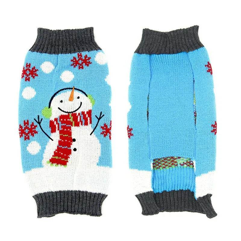 Dog Sweater Christmas Winter Warm Dog Clothes Xmas Outfit for Dogs Puppy Coat Dog - HORA GIFT