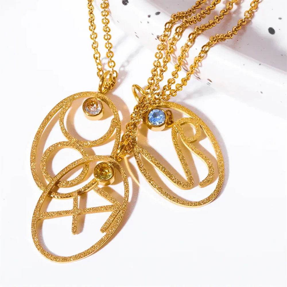 Zodiac Necklace for Women Aries Leo Pisces Sagittarius 12 Constellation Stainless Steel Neck Chains Jewelry Girl Birthday Gifts - HORA GIFT