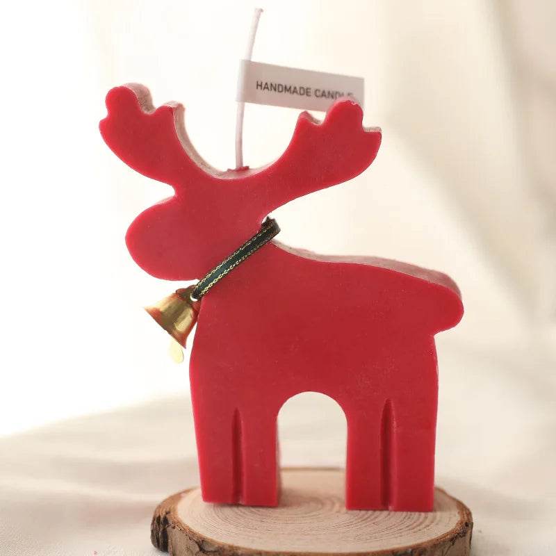 Christmas Candles Scented Deer Candles Home Decoration Merry Christmas Scented Candles Giving Festival Gift For Home New Year - HORA GIFT