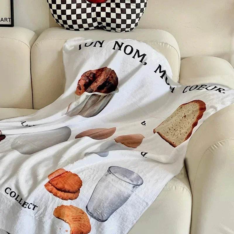 Nordic Throw Blankets Home Decor Flannel Bed Blanket - HORA GIFT