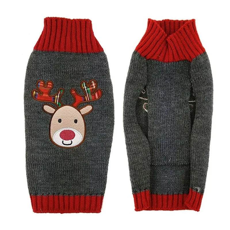 Dog Sweater Christmas Winter Warm Dog Clothes Xmas Outfit for Dogs Puppy Coat Dog - HORA GIFT