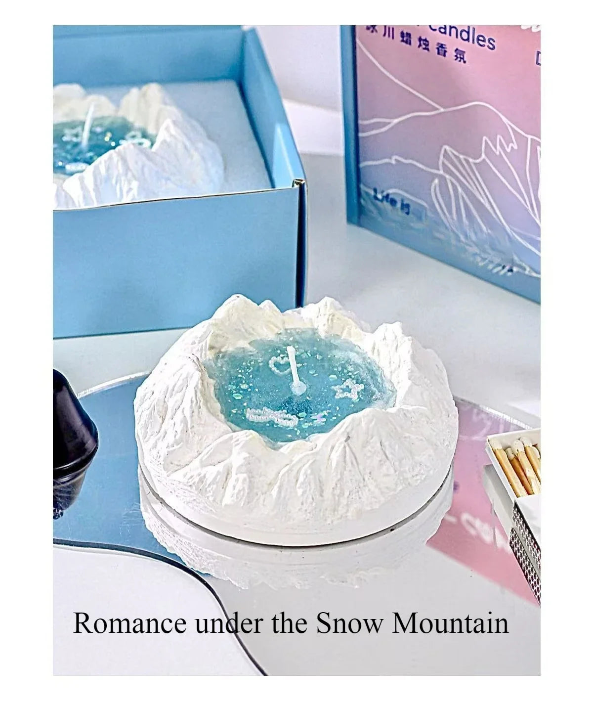 Glacier Aromatherapy Candles Home Decoration Wedding Birthday Gift for Girlfriend and Best Friends
