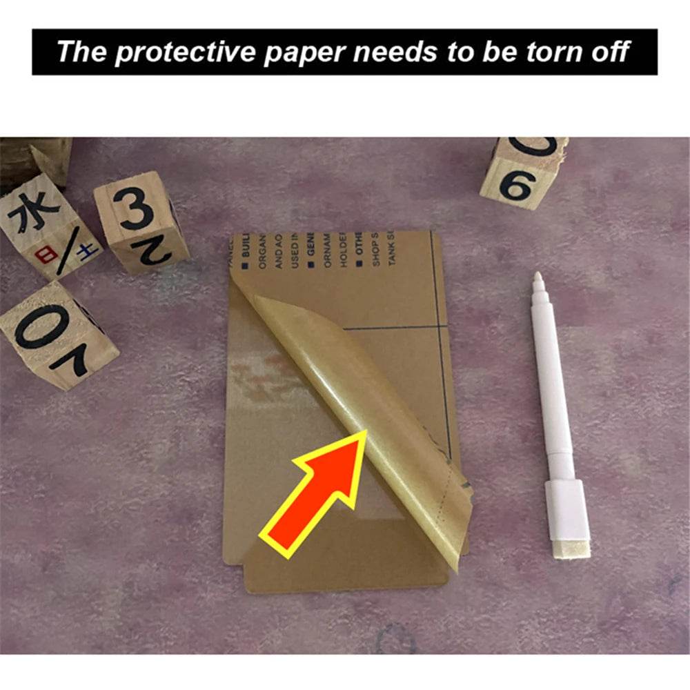Transparent Luminous LED Night Lights USB Luminous Acrylic Night Light Erasable Write Message Board Calendar Desktop Ornaments - HORA GIFT