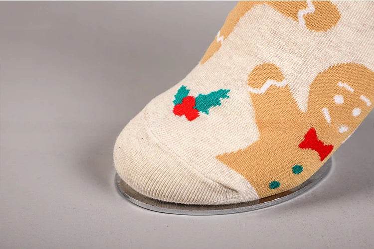 Women's Christmas Socks Cute Interesting High Quality Cartoon Santa Claus Autumn - HORA GIFT