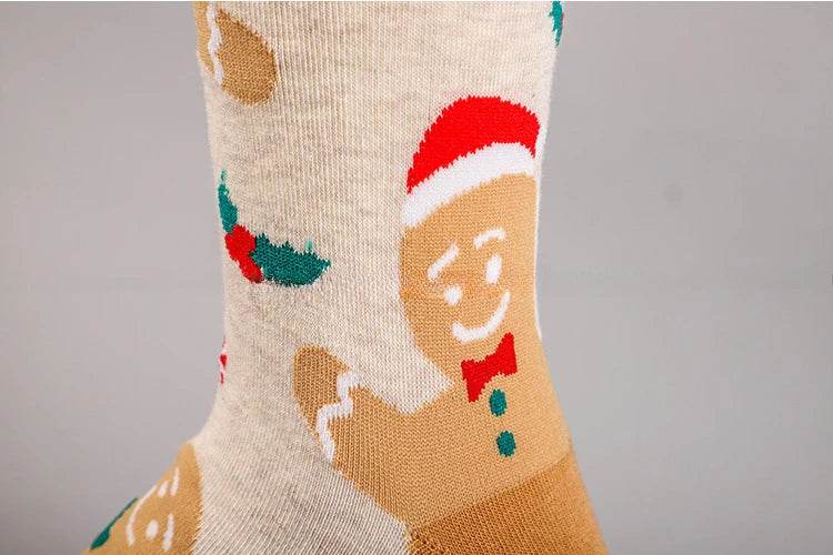 Women's Christmas Socks Cute Interesting High Quality Cartoon Santa Claus Autumn - HORA GIFT