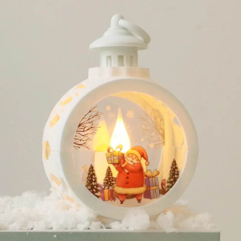 Christmas Round Wind Light Merry Christmas Decoration for Home - HORA GIFT