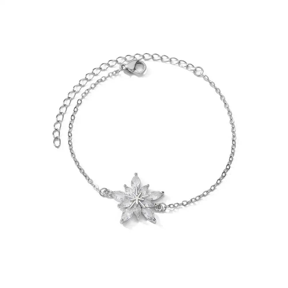 Elegant Zircon Flowers Bracelet - HORA GIFT