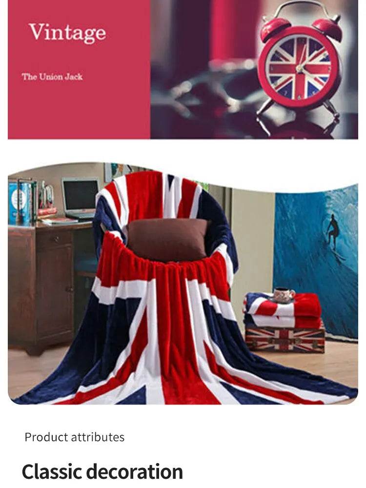 Bed Blankets-Warm and Plush Throw for Sofas, Sofas, Cars, and Travel-Machine-washed English Style Blankets - HORA GIFT