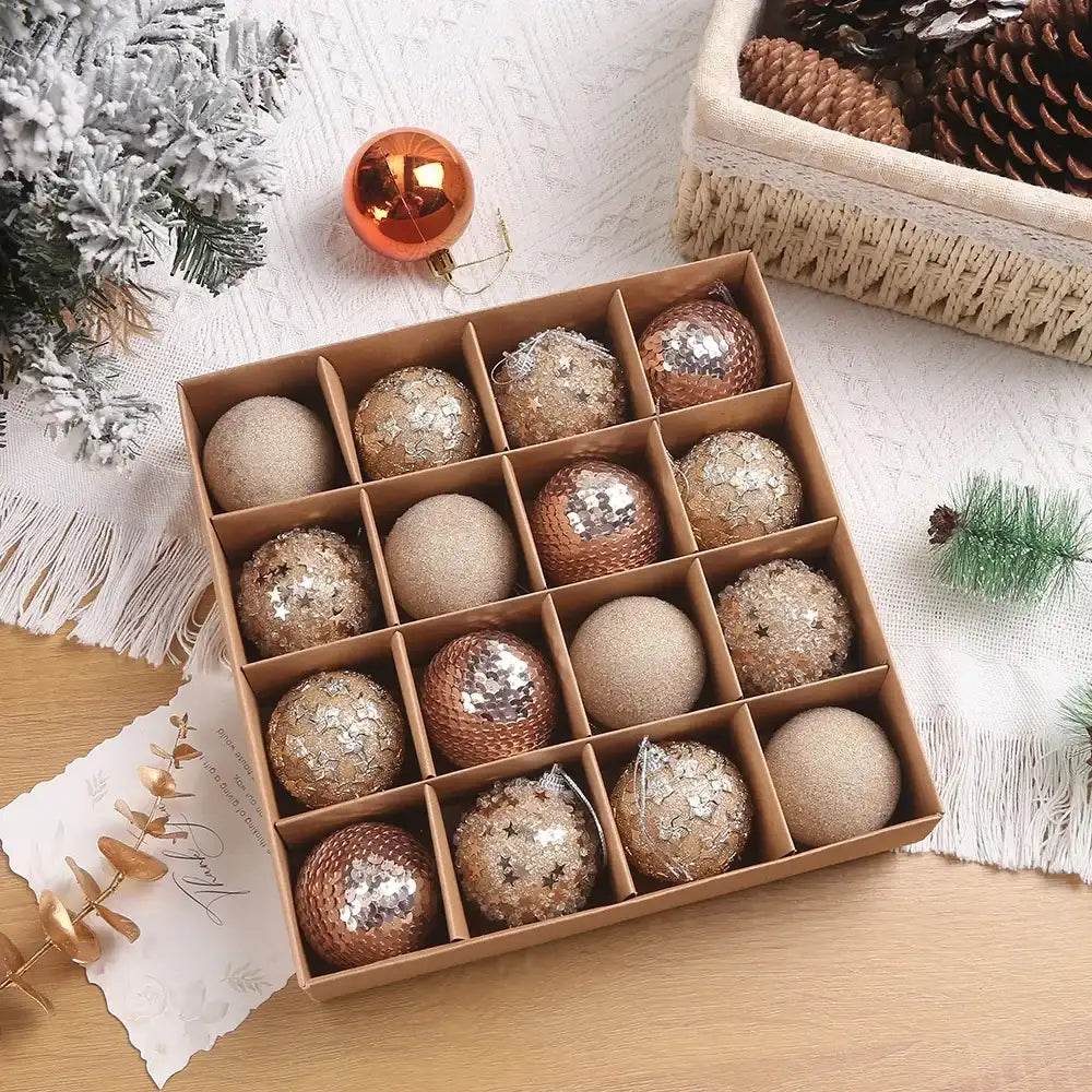 16pcs/box 6CM Christmas Ball - HORA GIFT