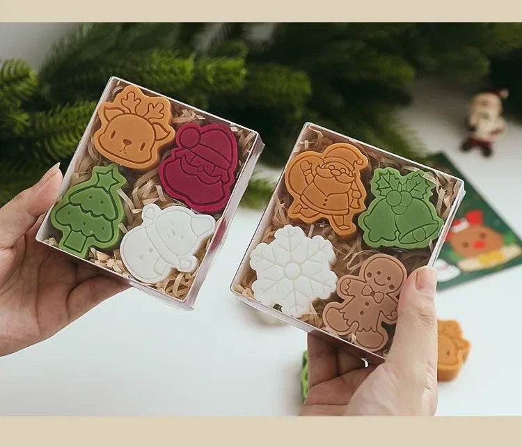 Creative Christmas Snowman Gingerbread Man Christmas Candle Aromatherapy - HORA GIFT
