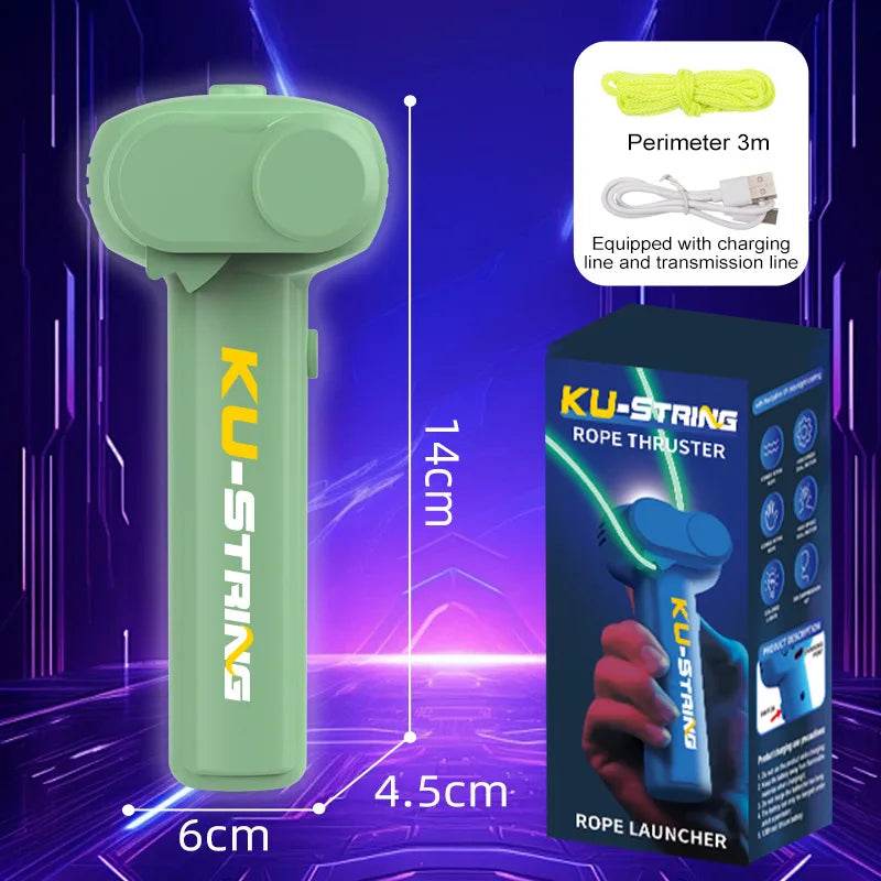 String Rope Glow in The Dark String Rope Launcher Luminous Portable Handheld String Stress Relief Toy For Kids Party Gift - HORA GIFT