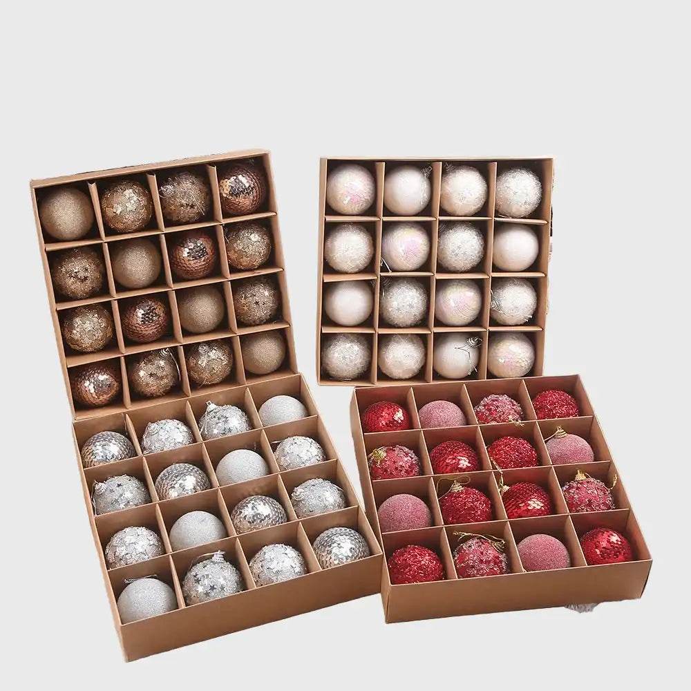 16pcs/box 6CM Christmas Ball - HORA GIFT