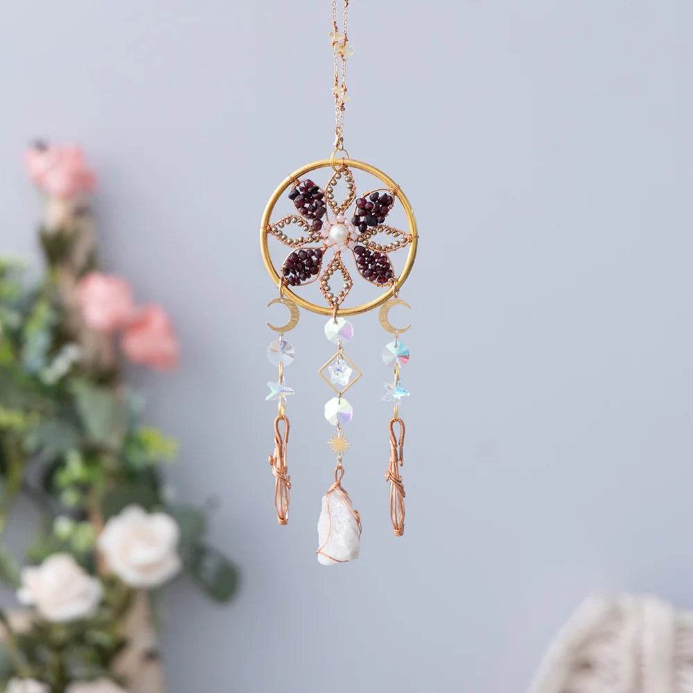 Crystal Wind Chime Suncatcher - HORA GIFT