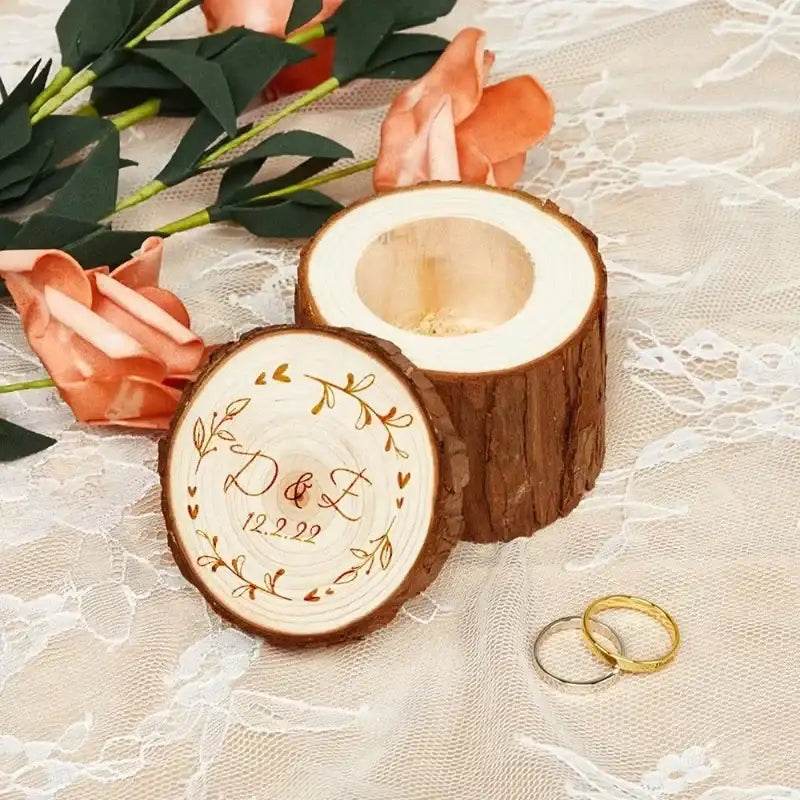 Free Custom Wedding Ring Box - HORA GIFT