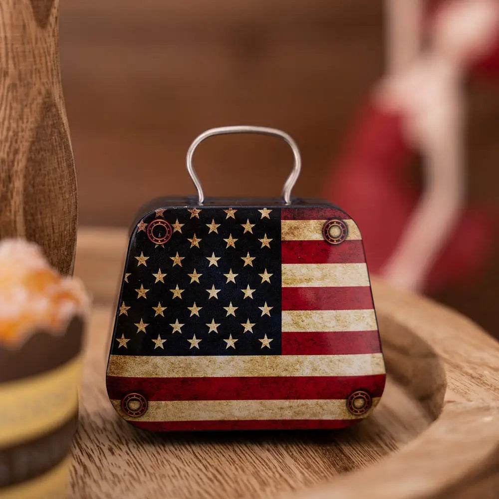 Christmas Decoration Metal Box Handbag Shape Tin Jar Jewelry Storage Cas - HORA GIFT