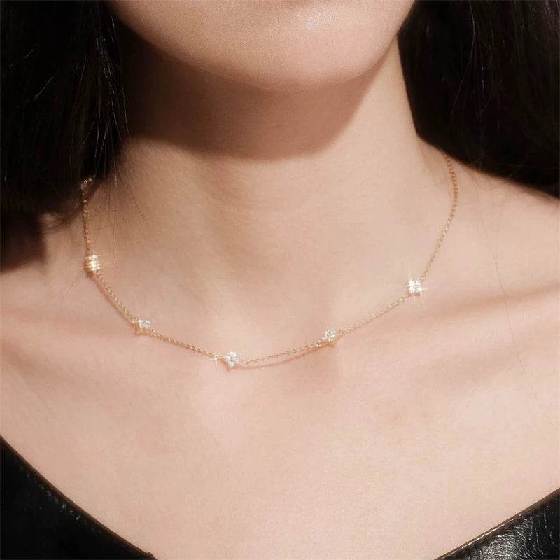 Original Design Flower Crystal Necklace - HORA GIFT