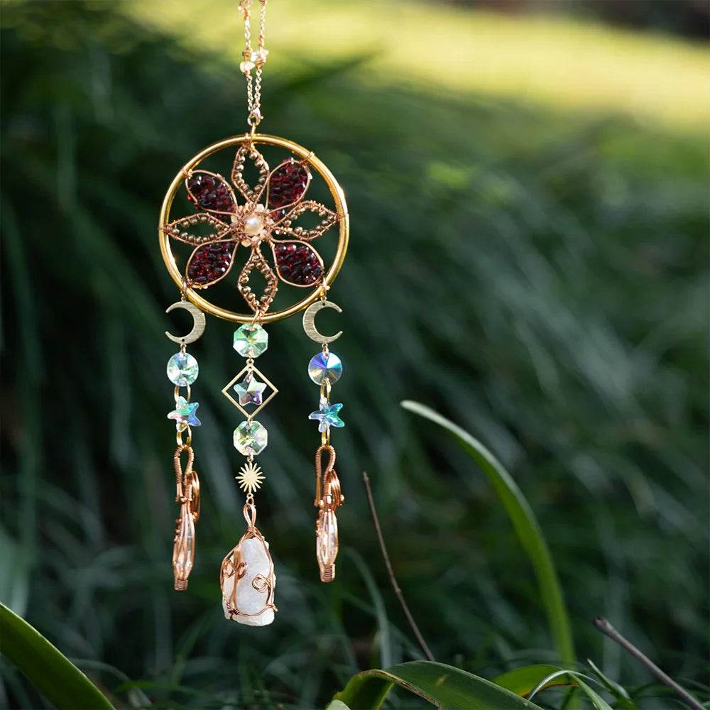 Crystal Wind Chime Suncatcher - HORA GIFT
