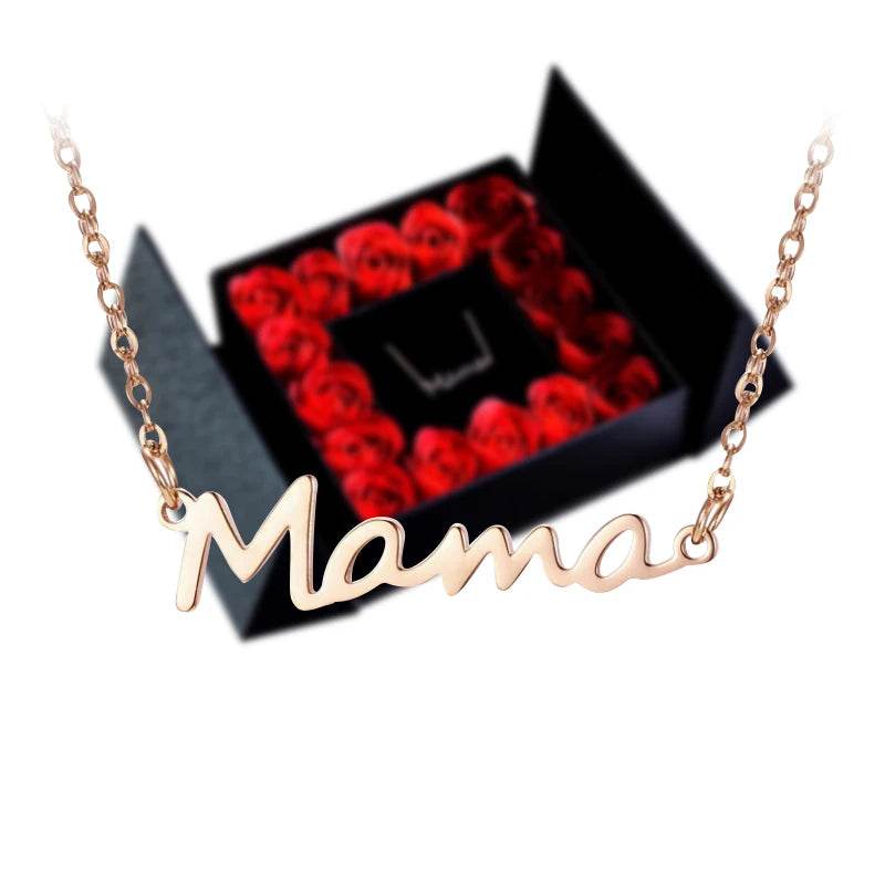 Gifts for Women Jewelry Pendant Necklace /w Soap Eternal Rose Gift Box Mother's Day - HORA GIFT
