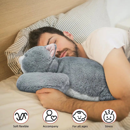 Niuniu Daddy Weighted Stuffed Animals for Anxiety, 3.3lbs Weighted Cat Plushies Toy for Adults Kids Gifts for Valentine Birthday