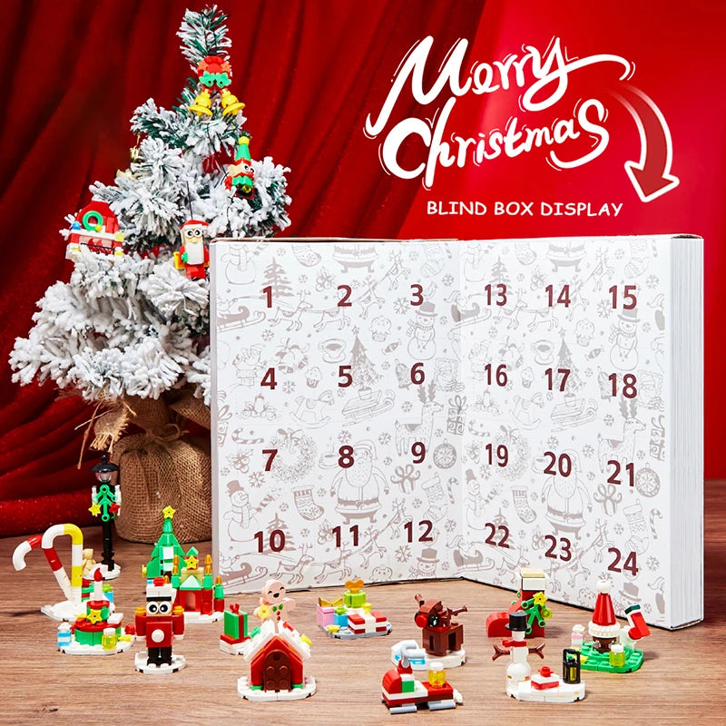 Christmas Advent Calendar Building Set - 24 Days Countdown Surprise Toys, Ideal for Boys, Girls, Adults and Teens