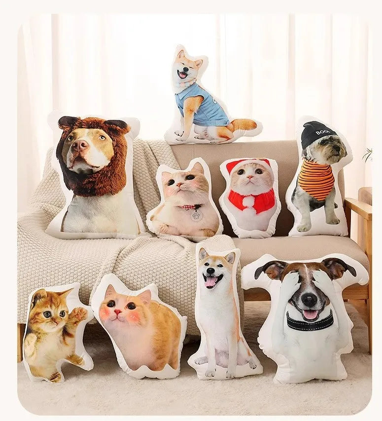 US Warehouse Personalized Gift Custom Shaped Plush Pillow With Short Plush and PP Cotton Made in USA Fast Shipping