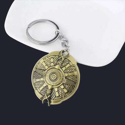 New God of War Ragnarok Keychain Kratos Ares Thor's Hammer Mjolnir Blades of Exile Leviathan Axe Weapon Penant Key Chain Jewelry - HORA GIFT