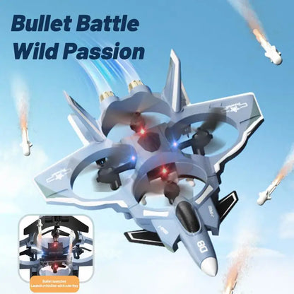Guangzhou Ludingji Cosmetics Co., LTD 2.4G Top Rated 2.4G Simulation Quadcopter Fighter Model Toy RC Airplane for Ages 4-6 Years