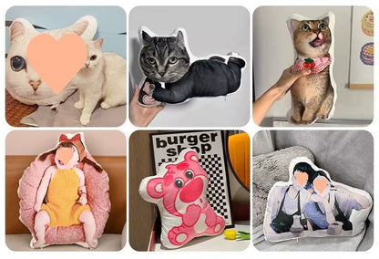 US Warehouse Personalized Gift Custom Shaped Plush Pillow With Short Plush and PP Cotton Made in USA Fast Shipping