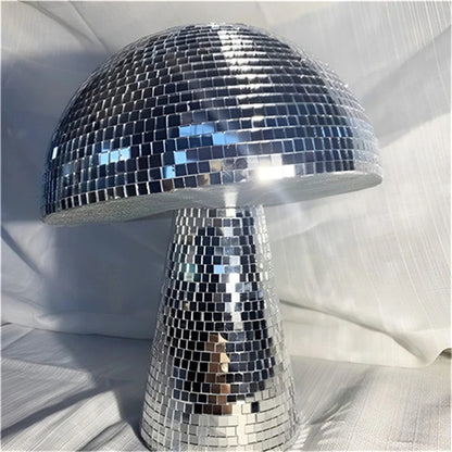 FCJ Mirror Glass Brick Mushroom Disco Ball Elegant Party Decorations for Festive Upholstery