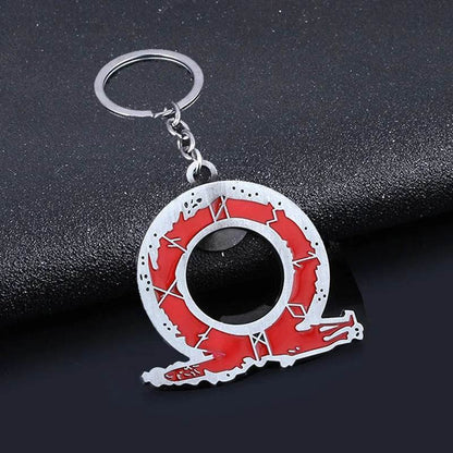 New God of War Ragnarok Keychain Kratos Ares Thor's Hammer Mjolnir Blades of Exile Leviathan Axe Weapon Penant Key Chain Jewelry - HORA GIFT