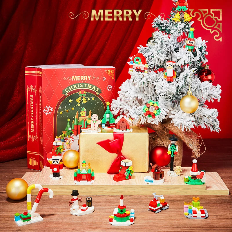 Christmas Advent Calendar Building Set - 24 Days Countdown Surprise Toys, Ideal for Boys, Girls, Adults and Teens