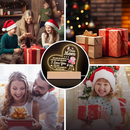 Personalized Acrylic Engraved Night Lamp Gift for Wife From Husband on Valentine's Day Birthday & Other Occasions