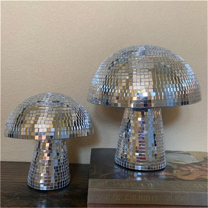 FCJ Mirror Glass Brick Mushroom Disco Ball Elegant Party Decorations for Festive Upholstery