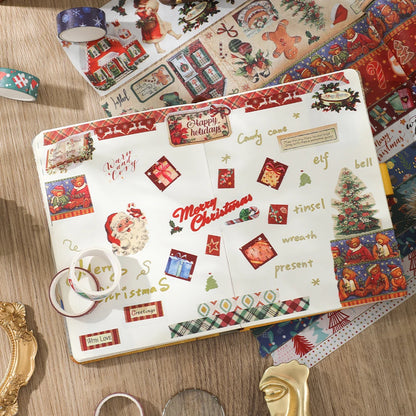 IMODA Stationery 20 Rolls Christmas Washi Tape Set Decorative Masking Tape for Scrapbook Journal DIY Art Craft Gift Wrapping