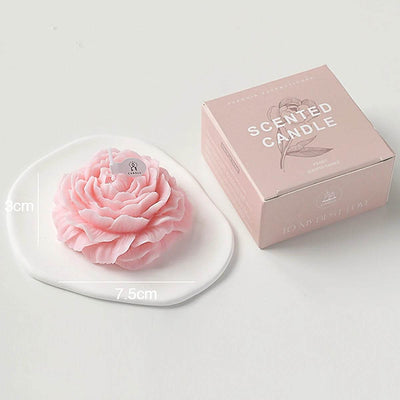 3D Peony Aromatic Candle Creative Flower Shape - HORA GIFT