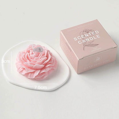 3D Peony Aromatic Candle Creative Flower Shape - HORA GIFT
