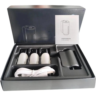 Car Diffuser Car Oil Diffuser Car Air Freshener 3 Fragrance Modes Auto On Off Portable Car Diffuser Air Freshener with 3 Oils