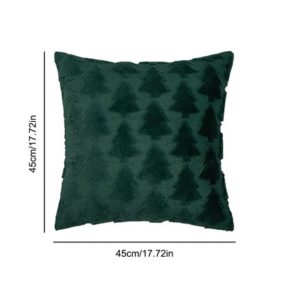 Christmas Pillow Covers Soft Plush Pillowcase Cushion Cover for Couch Sofa Holiday Festivals Winter Home Decor