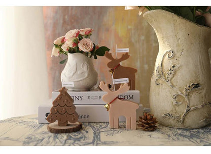 Christmas Candles Scented Deer Candles Home Decoration Merry Christmas Scented Candles Giving Festival Gift For Home New Year - HORA GIFT